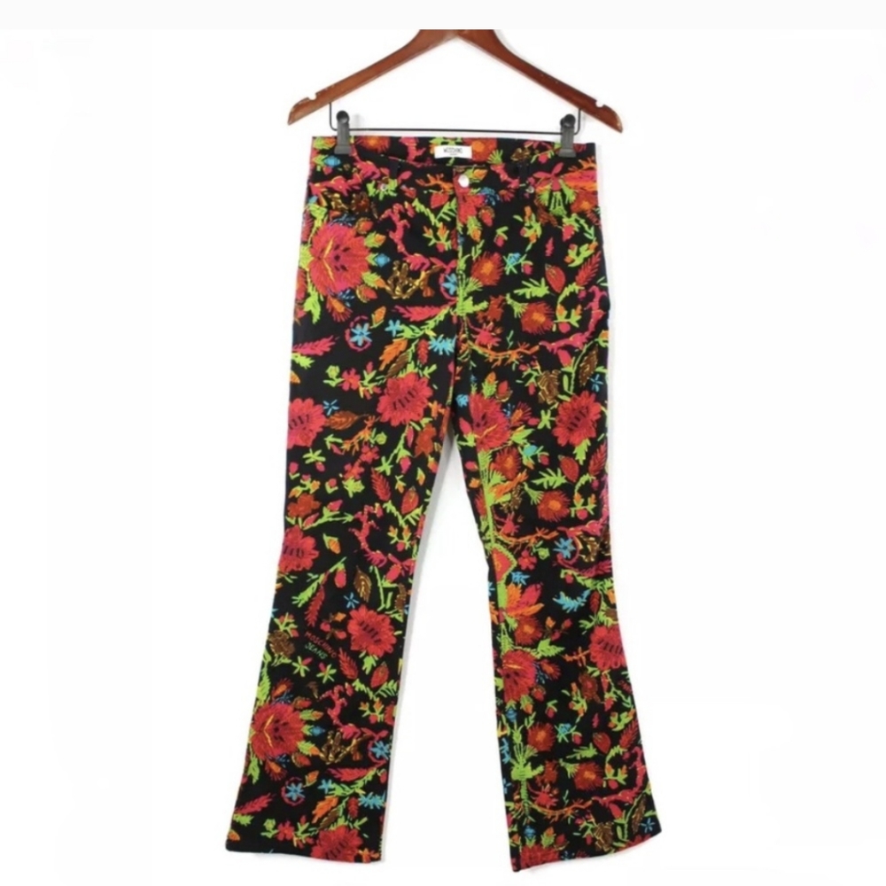Moschino Jeans Floral Cotton Pants